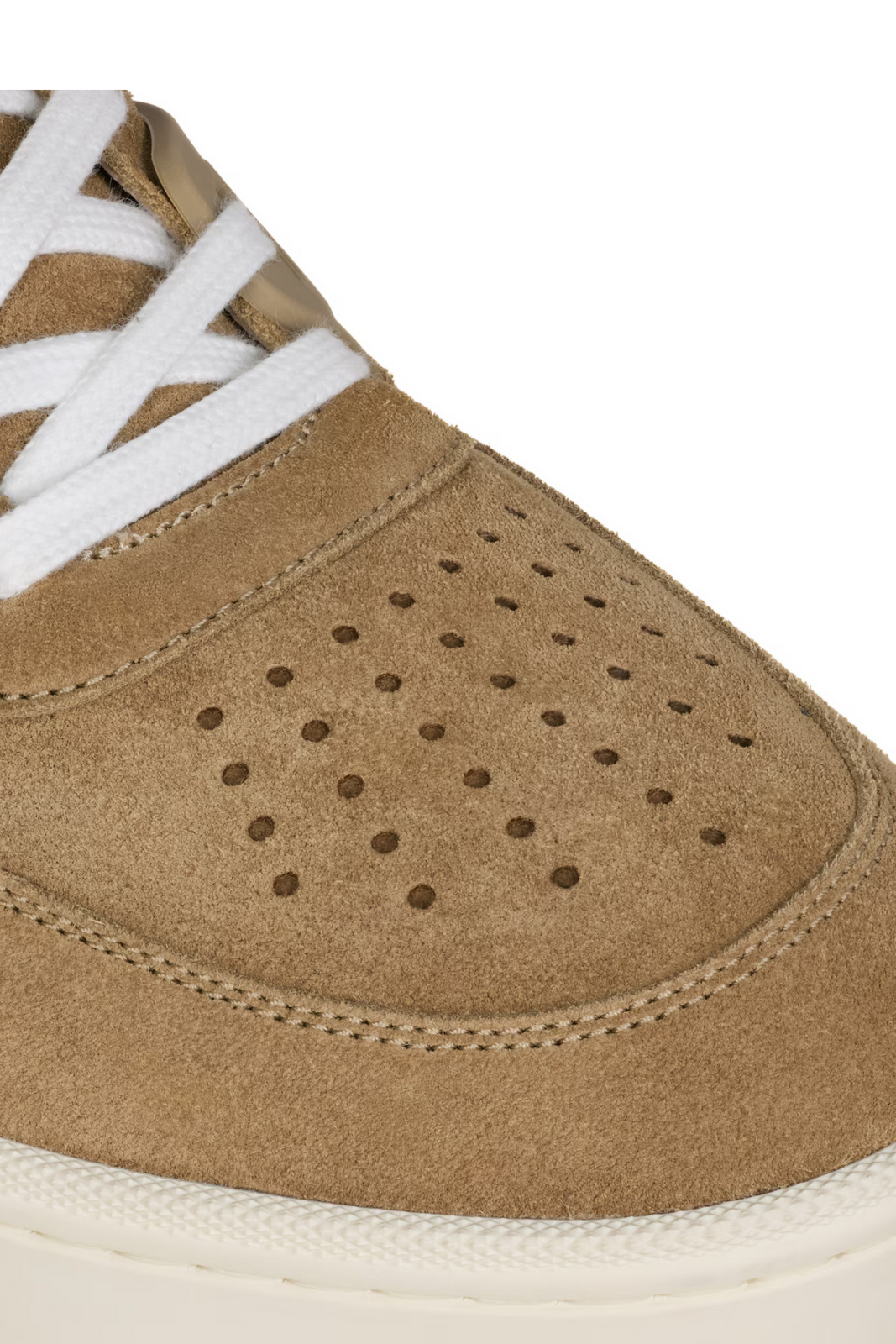 Celine Trainer Ct-09 Beige, Lace-up Sneakers in Suede Calfskin