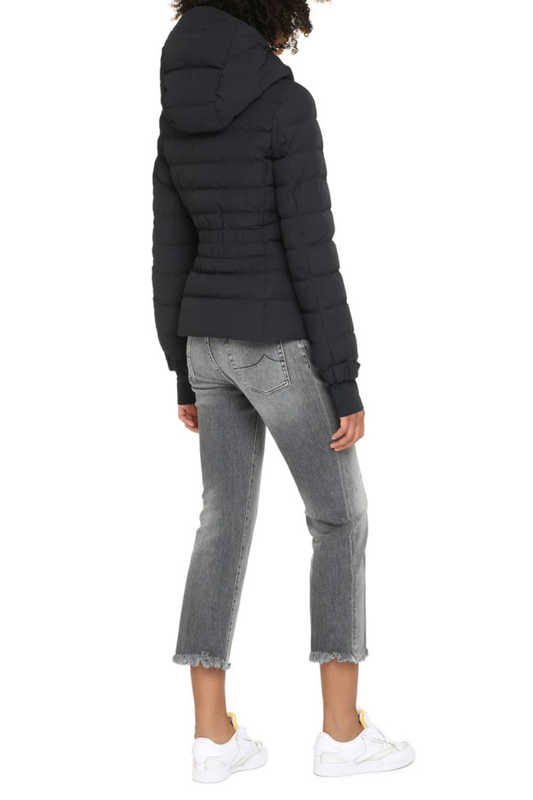 Moncler Grenoble Chessel hooded short down jacket Black