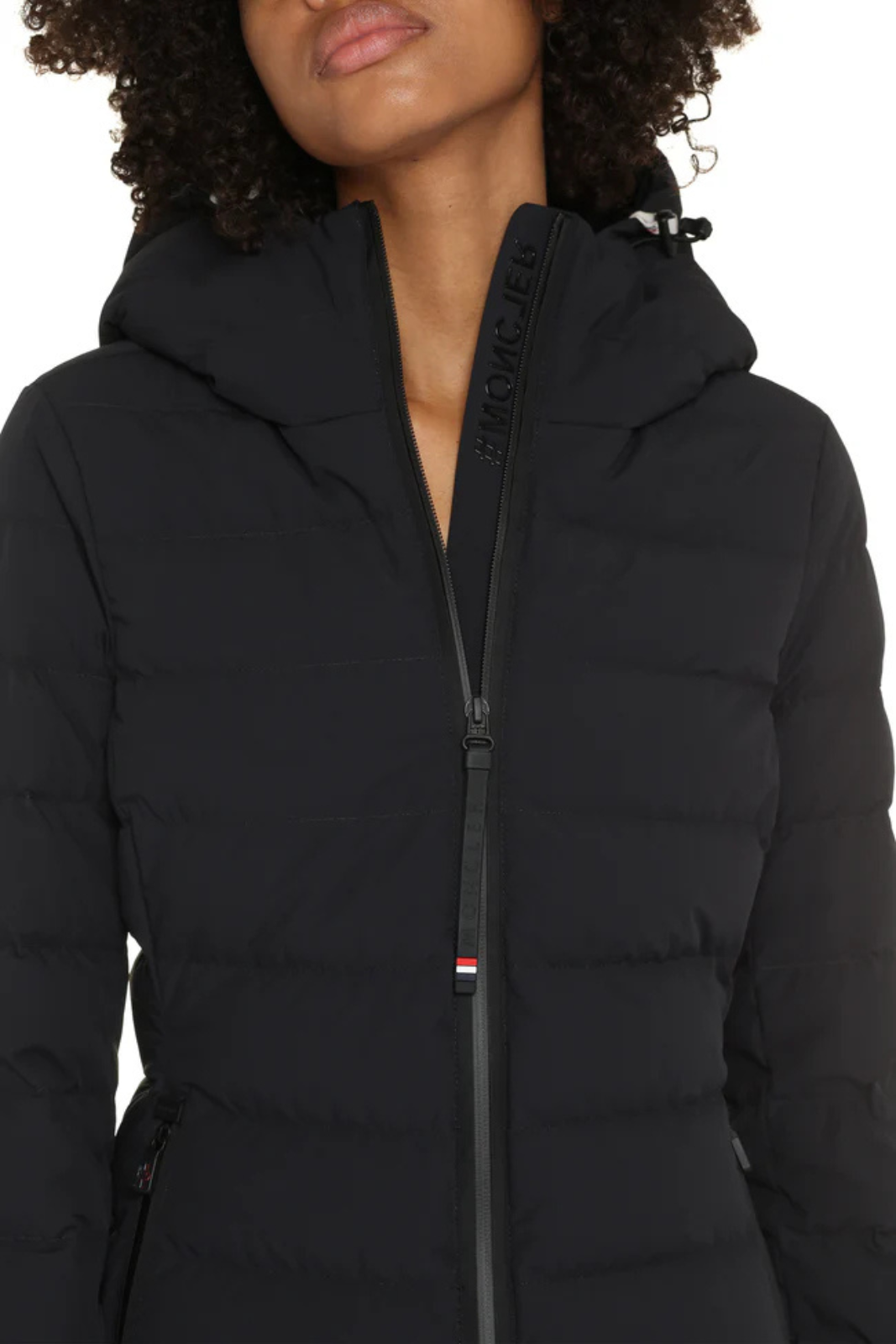 Moncler Grenoble Chessel hooded short down jacket Black