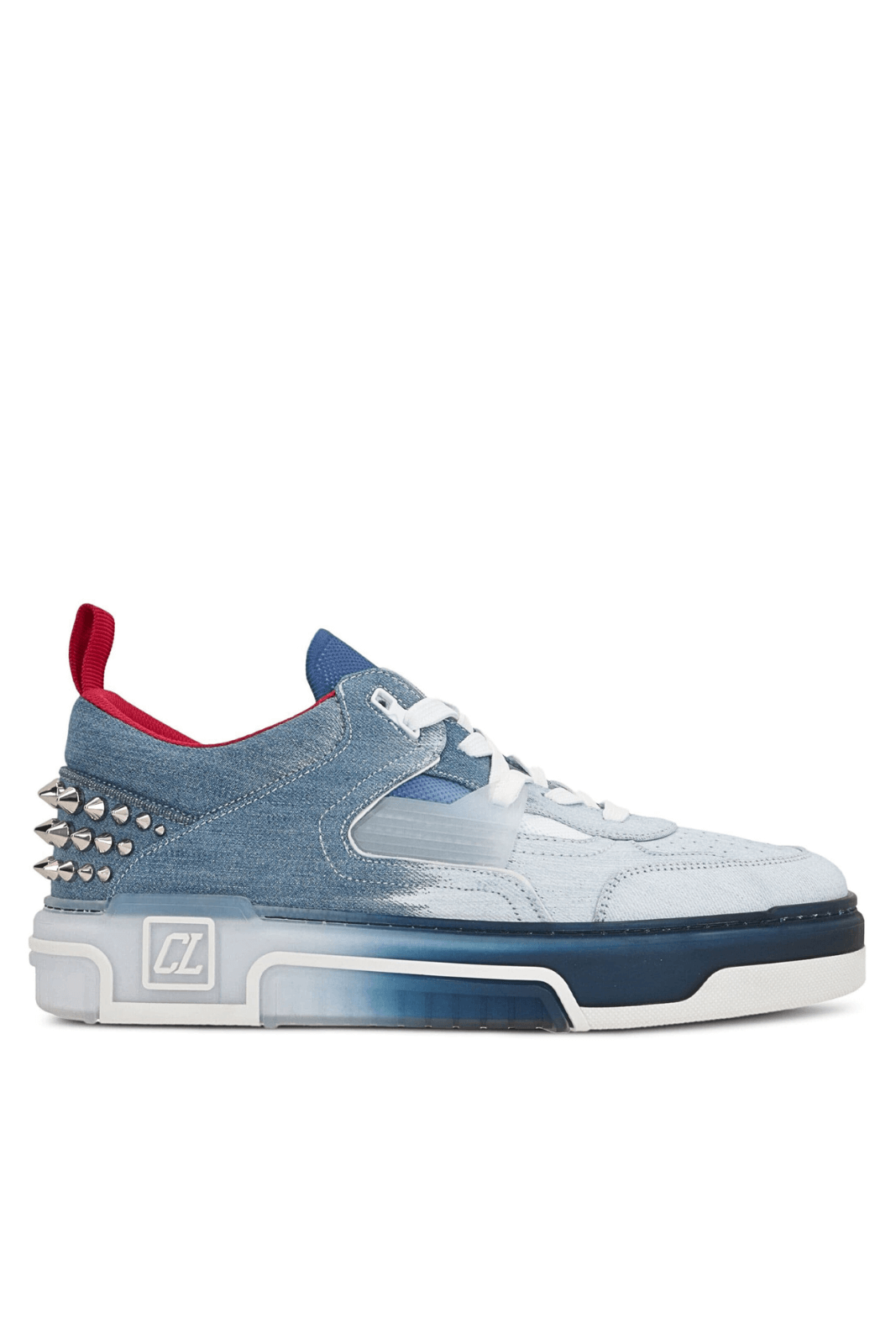 Christian Louboutin Astroloubi Blue White Denim Sneakers