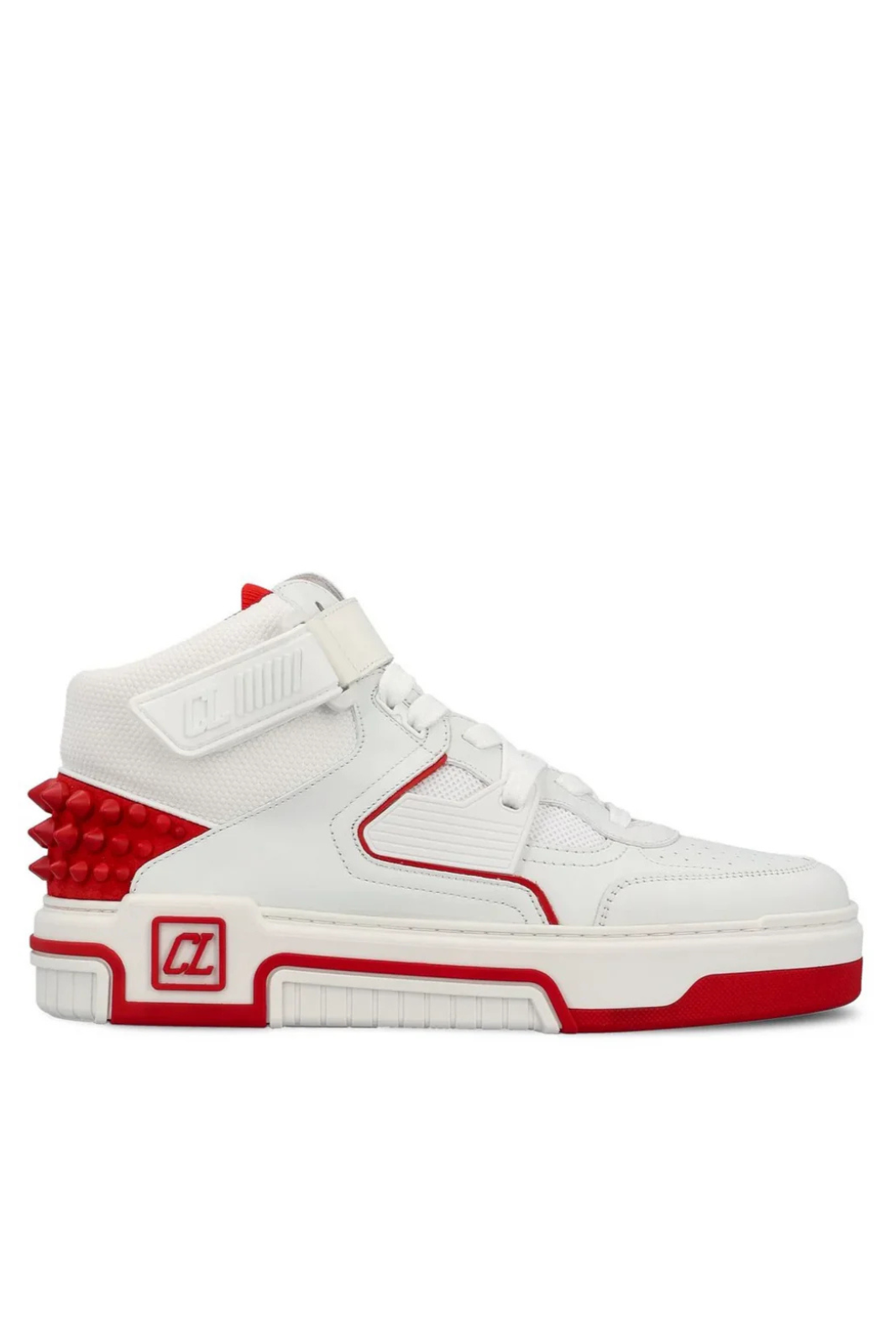 Christian Louboutin Astroloubi Mid Sneakers White Red Man