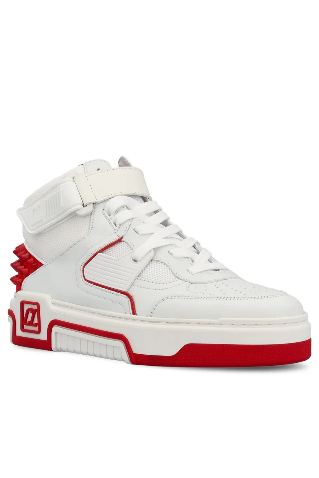 Christian Louboutin Astroloubi Mid Sneakers White Red Man