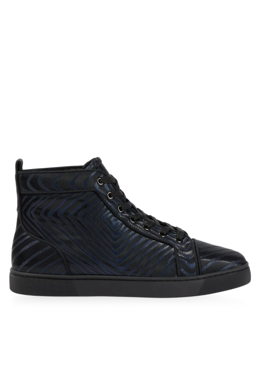 Christian Louboutin Louis Flat Jacquard Ocean High Top Sneakers