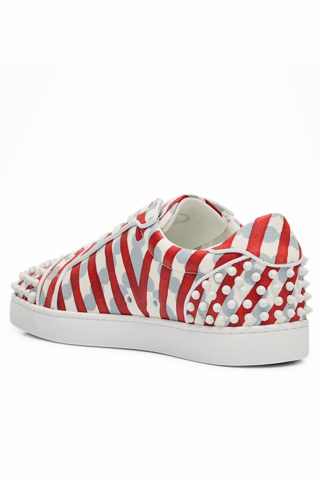 Christian Louboutin Men's Louis Gaagal Spike Low-Top Sneakers