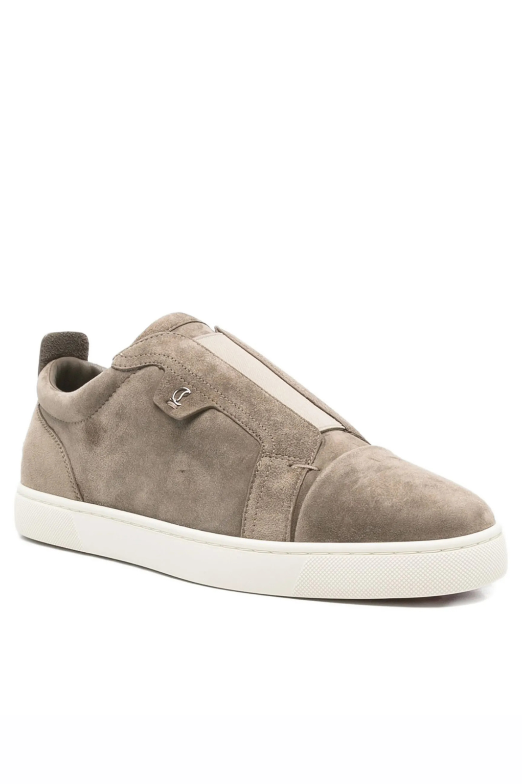 Christian Louboutin Grey suede slip-on sneakers