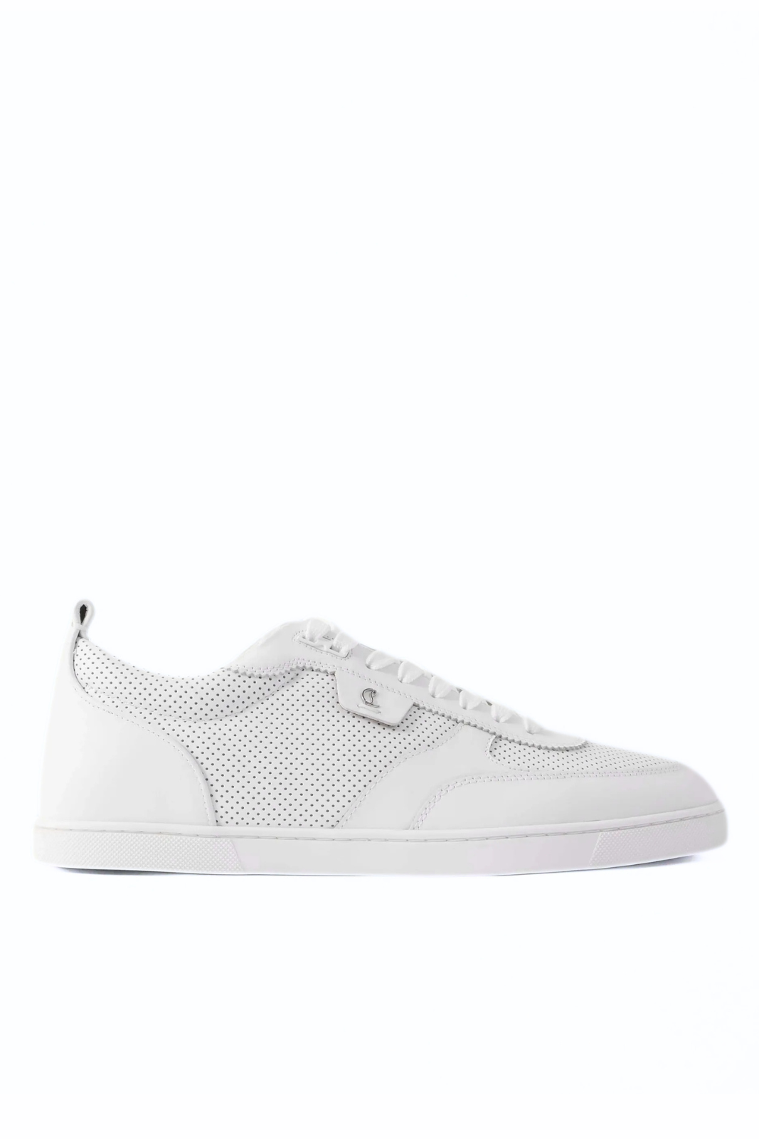 Christian Louboutin Tutti Rui Perforated Leather Sneakers White