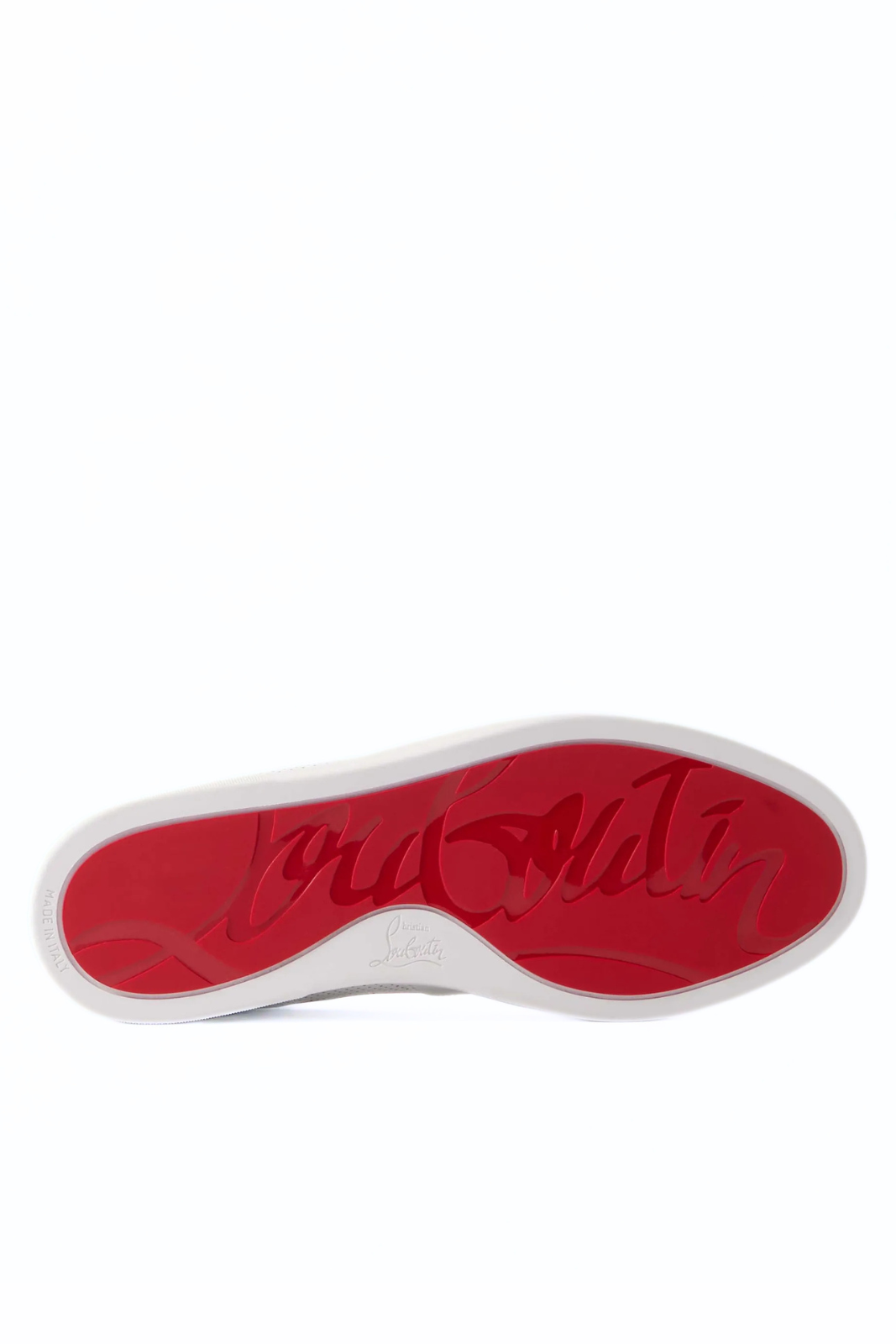 Christian Louboutin Tutti Rui Perforated Leather Sneakers White