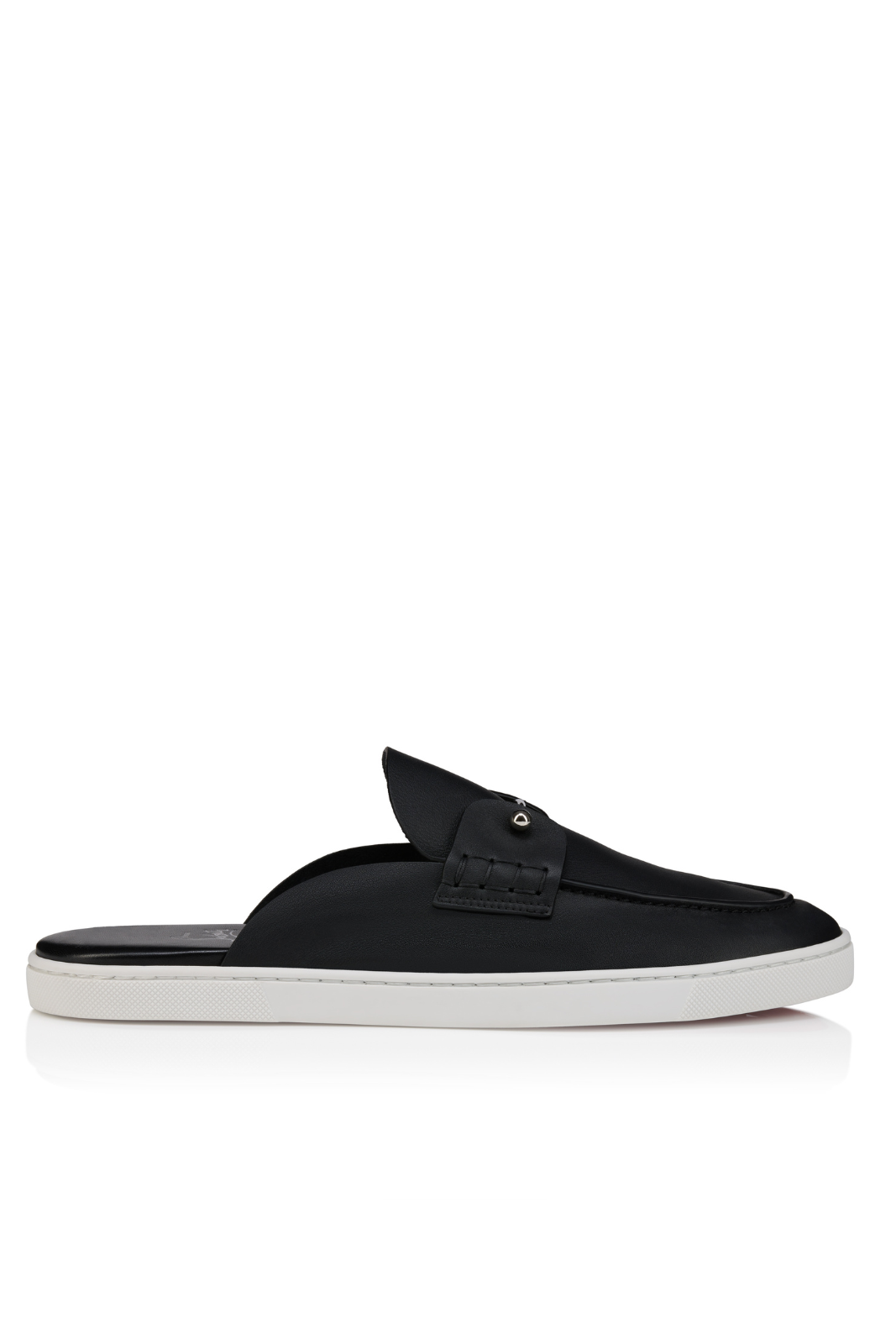 Christian Louboutin Chanme Boat Shoes Reversed calf leather Black Men