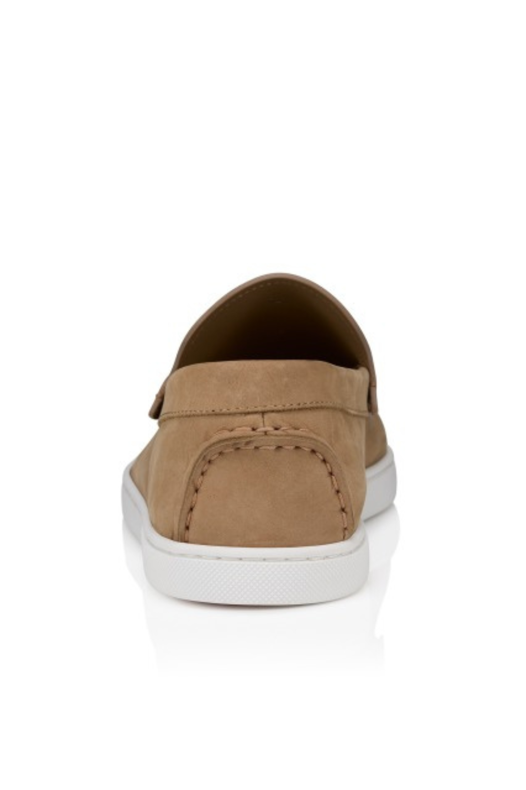 Christian Louboutin Moonboat Moccasins in Lionne Reversed Nubuck Leather for Men