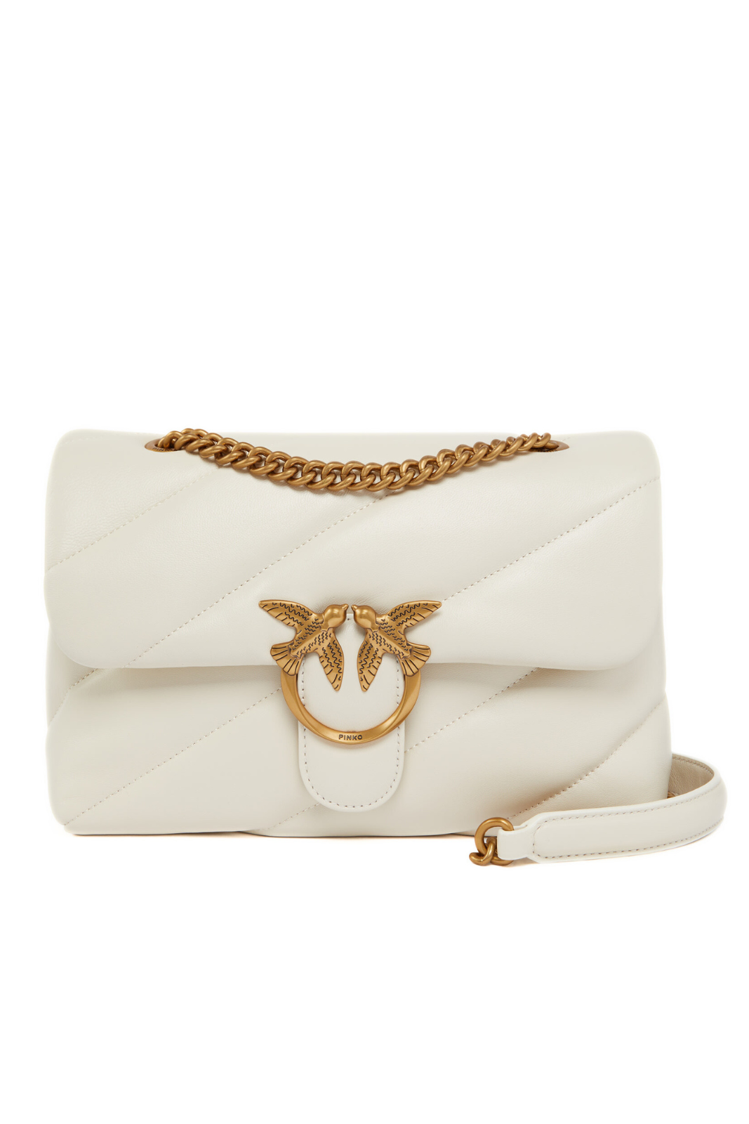 Pinko Classic Love Bag Puff Maxi Quilt White