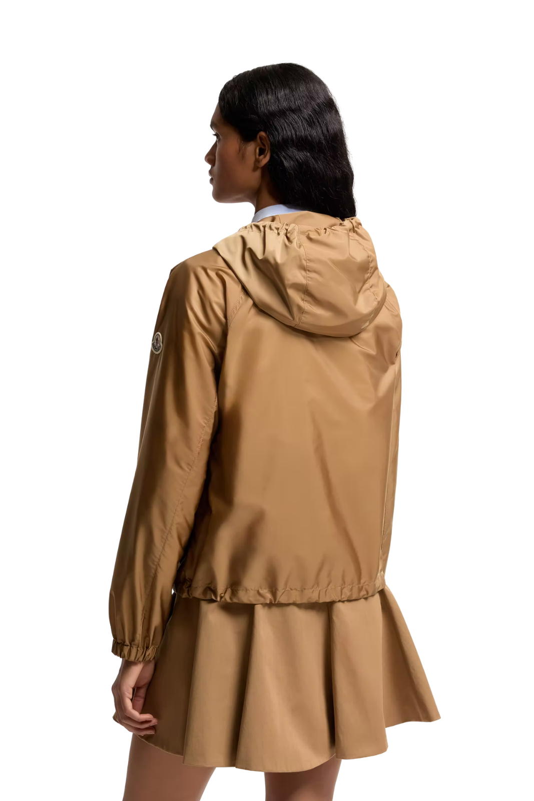 Moncler Coquelicot Hooded Camel Women Jacket