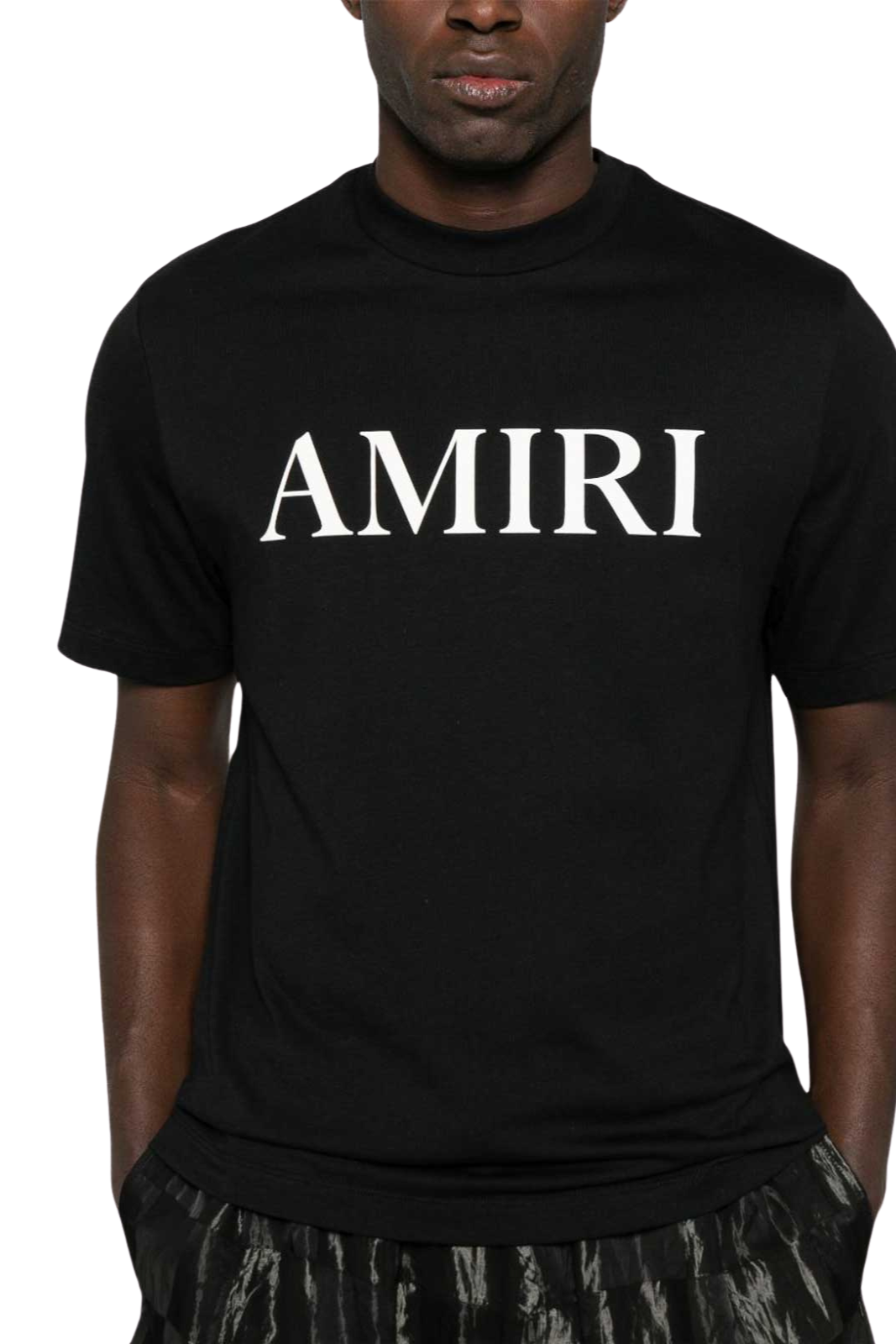 Amiri Cotton T-Shirt With Front Logo Print