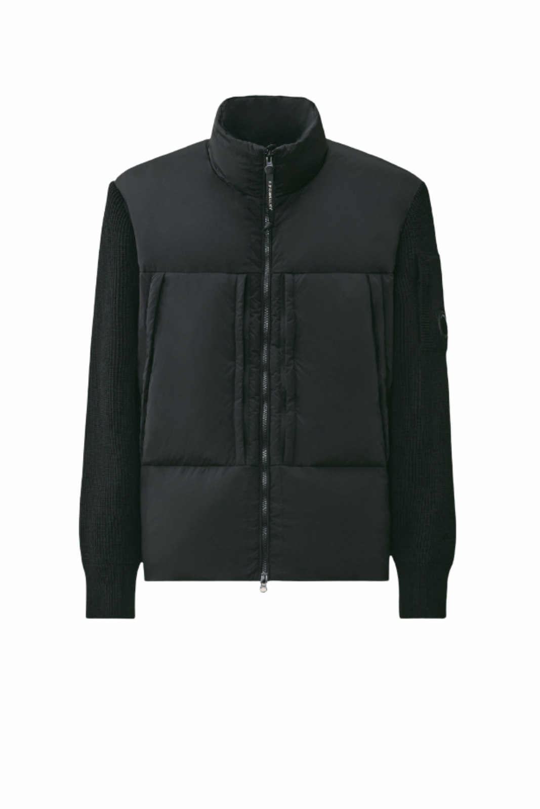 C.P Company Extrafine Merino Wool Mixed Lens Zip Sweater