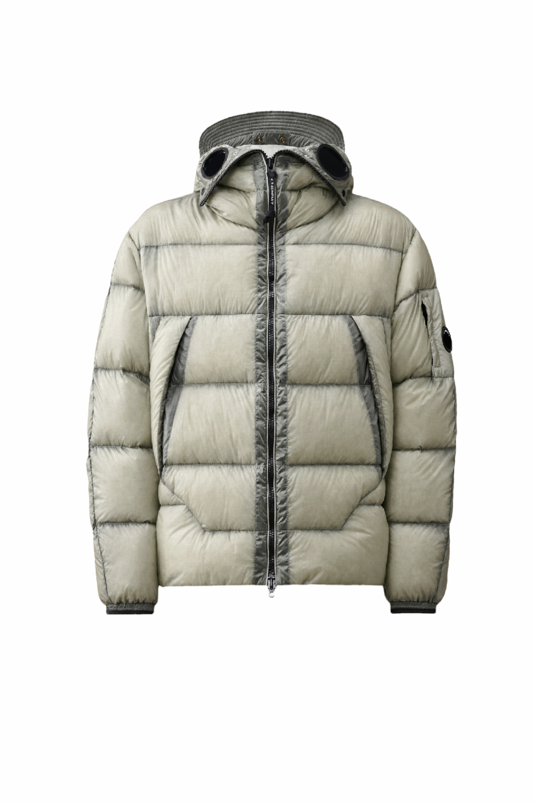 C.P Company D.D. Shell Explorer Lens Down Jacket Flint Grey
