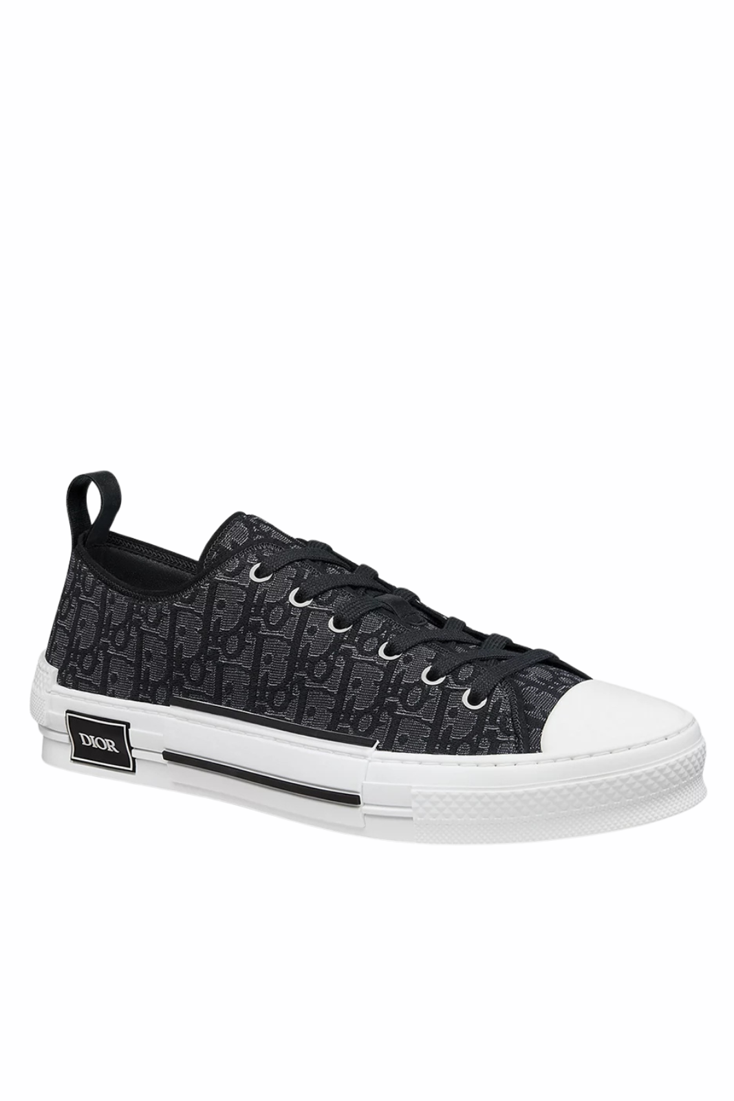 Dior B23 League Low-Top Sneaker Silver-Tone Metallic Black Dior Oblique Jacquard