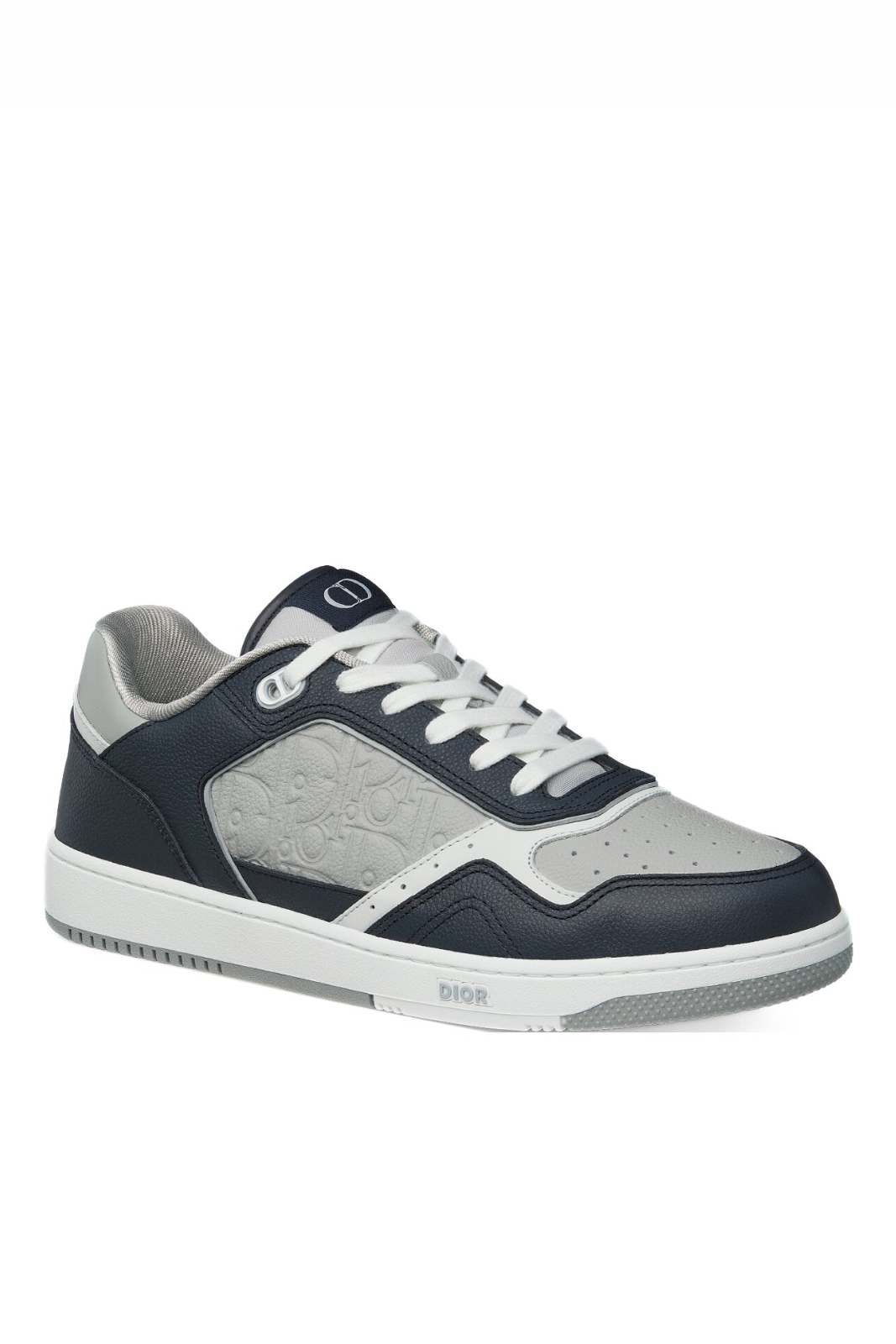 Dior B27 Uptown Low-Top Sneaker Black, grey and white grained calfskin with leather Dior Gravity