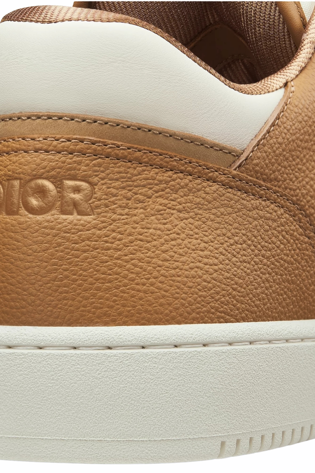 Dior B27 Uptown Low-Top Sneaker Cognac and white