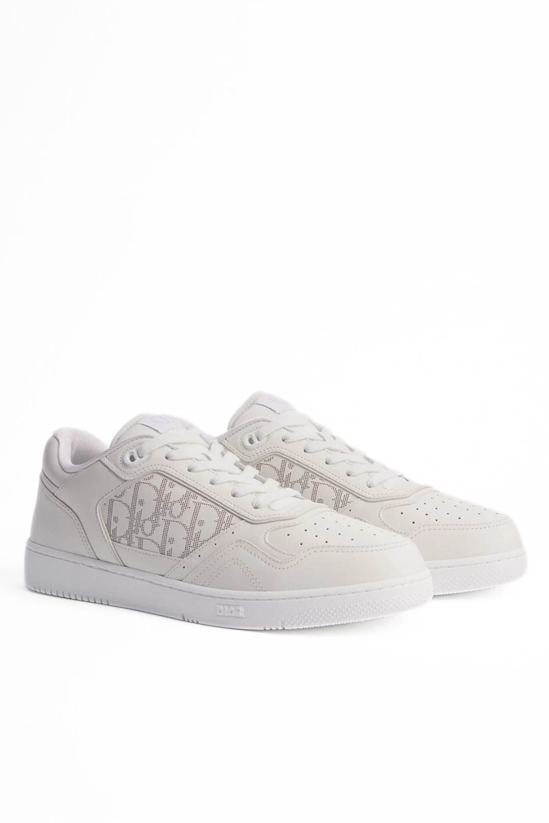 Dior B27 Uptown Low-Top Sneakers Smooth white calfskin and white