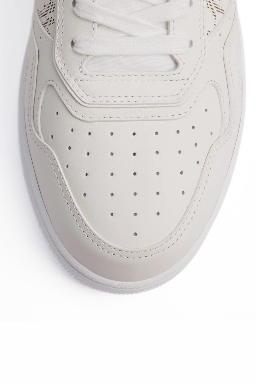 Dior B27 Uptown Low-Top Sneakers Smooth white calfskin and white