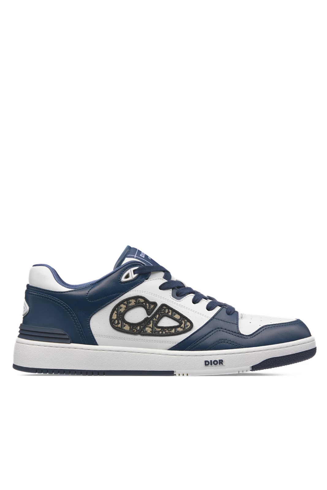 Dior B57 Dribble Low-Top Sneaker Navy Blue and White Smooth Calfskin for men