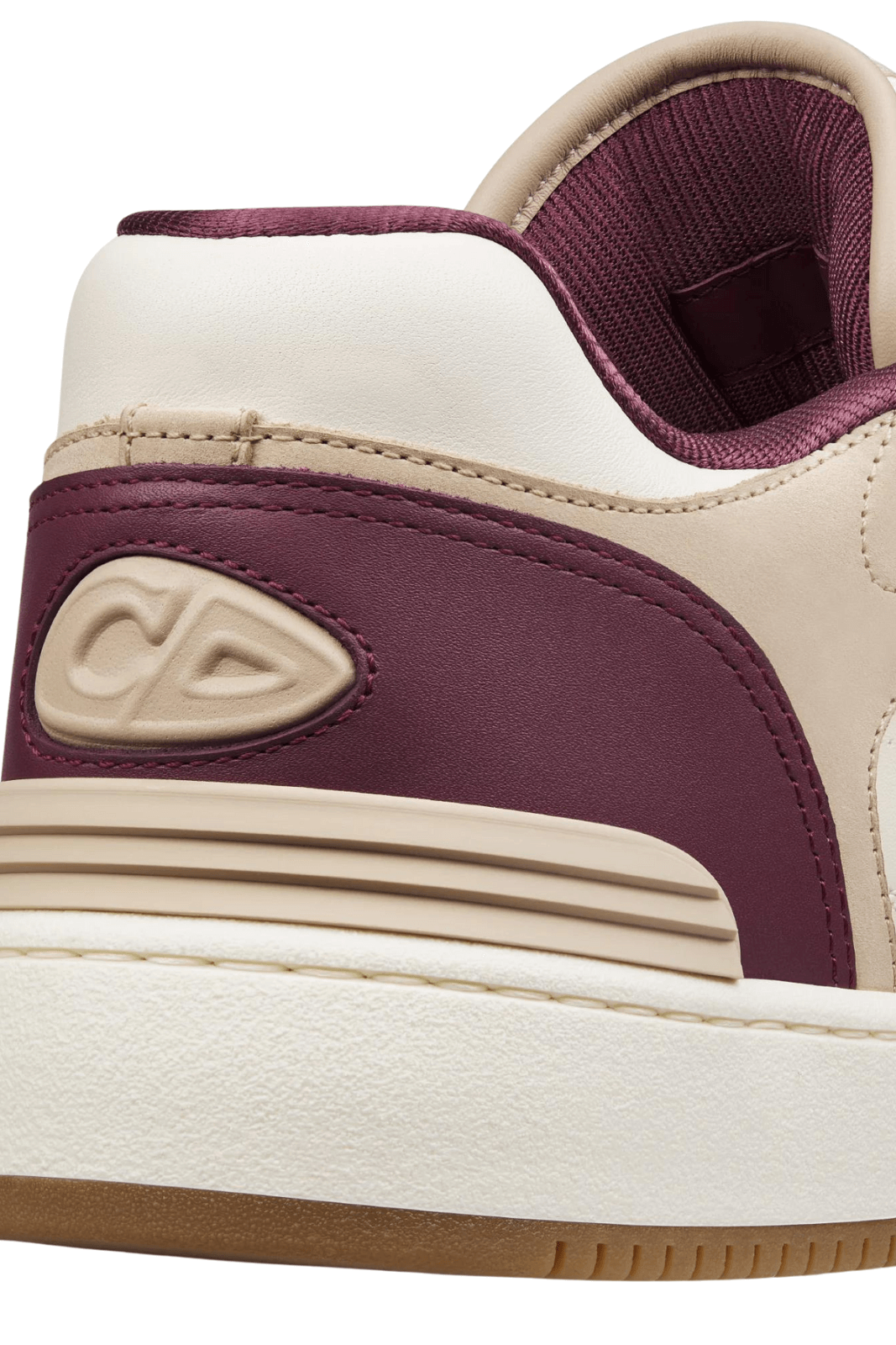 Dior B57 Low Burgundy / Cream Smooth Calfskin for men