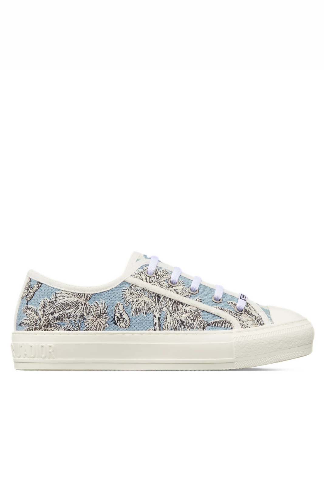 Dior Dioriviera Walk'n'Dior Sneaker Celestial Blue and White Toile de Jouy Palms