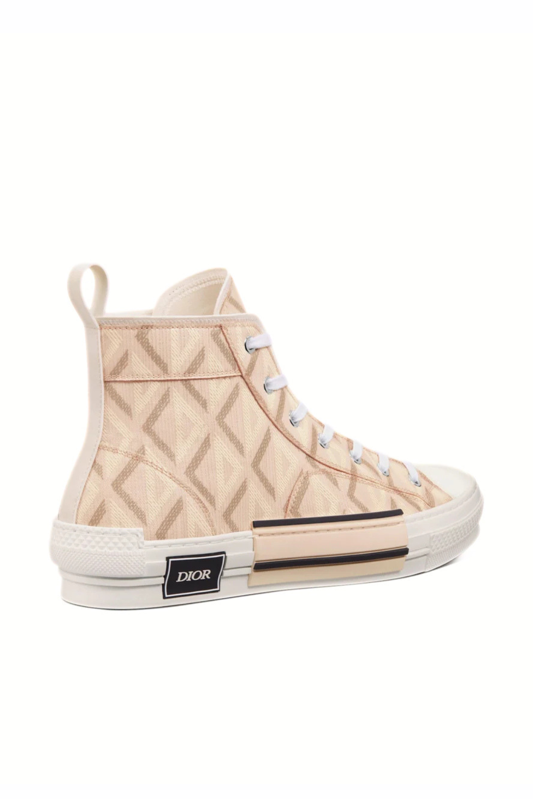 Dior B23 Natural CD Diamond Canvas High Top Sneakers