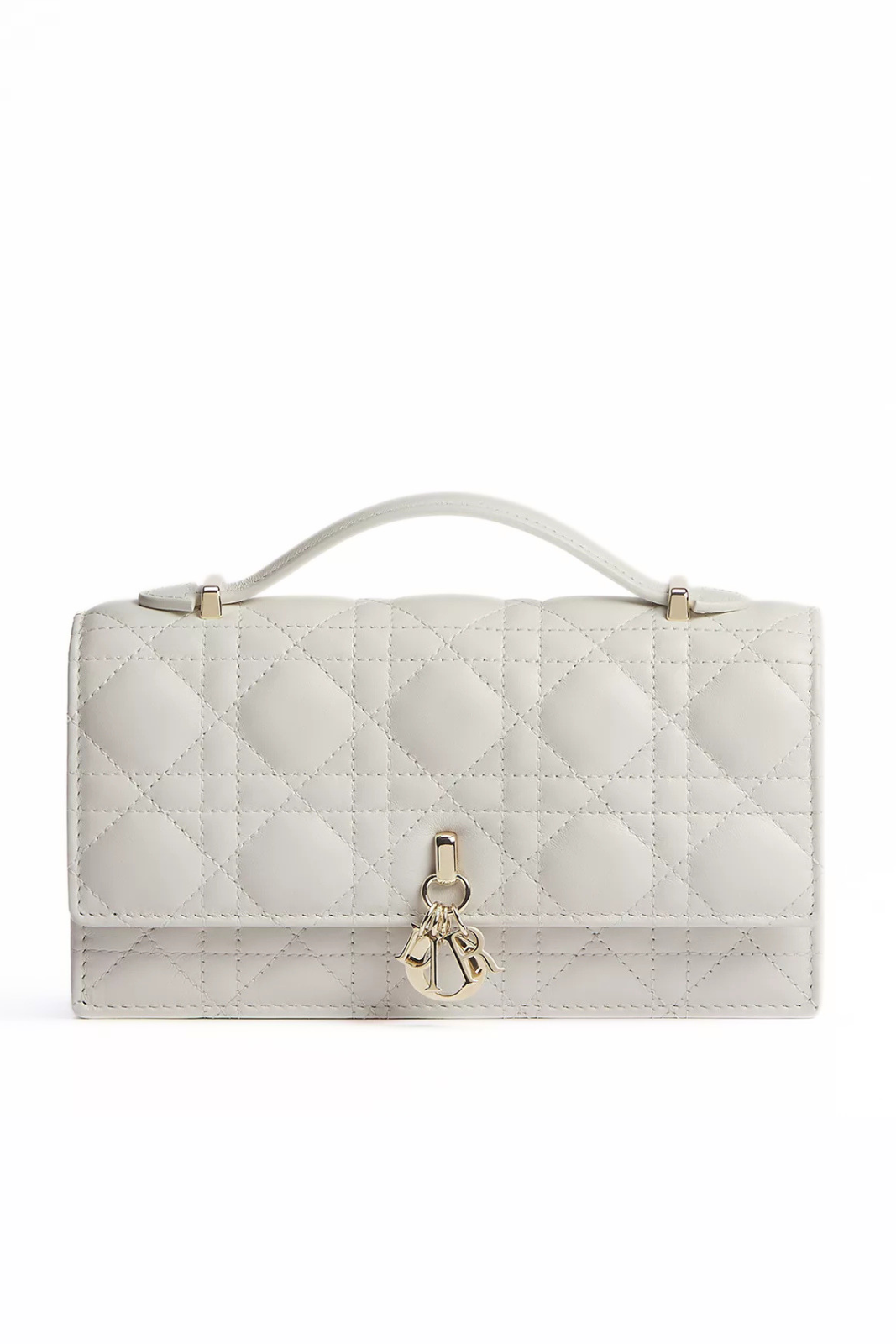 Dior My Dior Mini Bag Latte Cannage Lambskin White