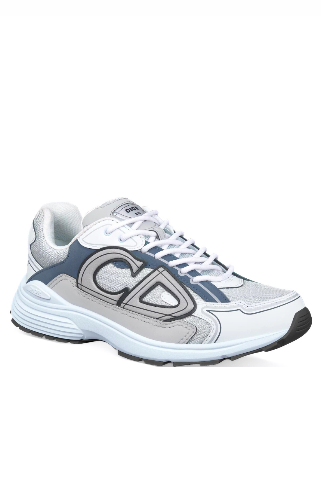 Dior Sneaker B30 Countdown Grey technical mesh with light blue, blue and grey technical fabric
