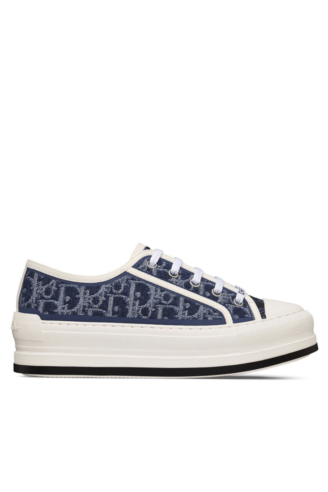 Dior Walk'n'Dior Platform Sneaker Blue Stonewashed-Effect Cotton Denim