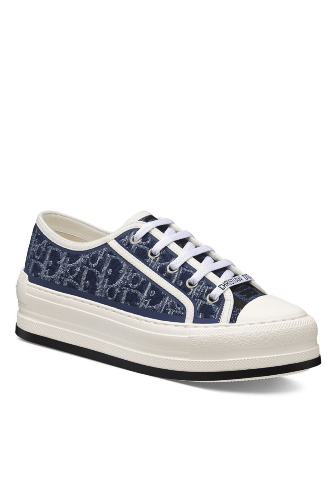 Dior Walk'n'Dior Platform Sneaker Blue Stonewashed-Effect Cotton Denim