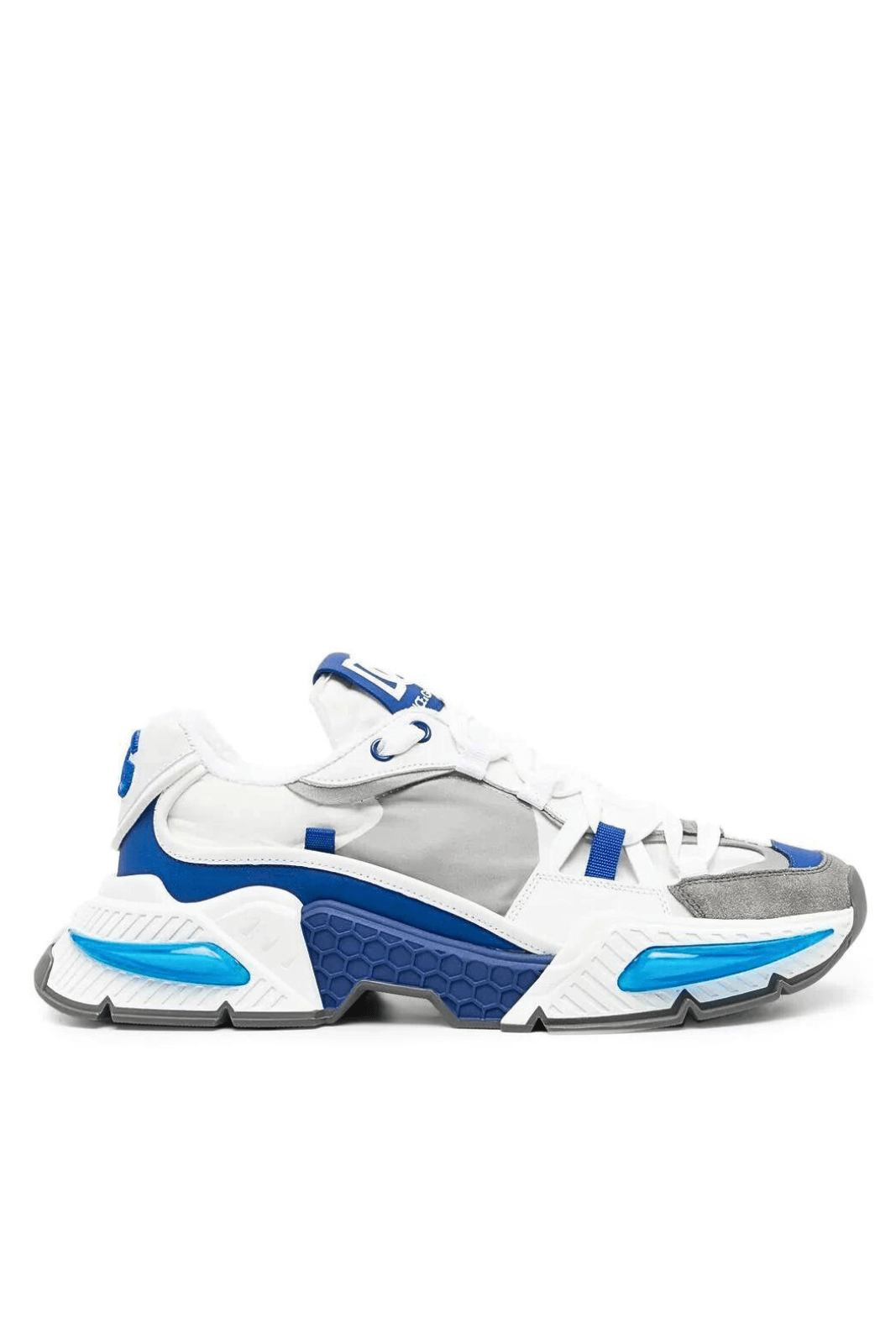 Dolce & Gabbana Airmaster White/Electric Blue Panelled Sneakers