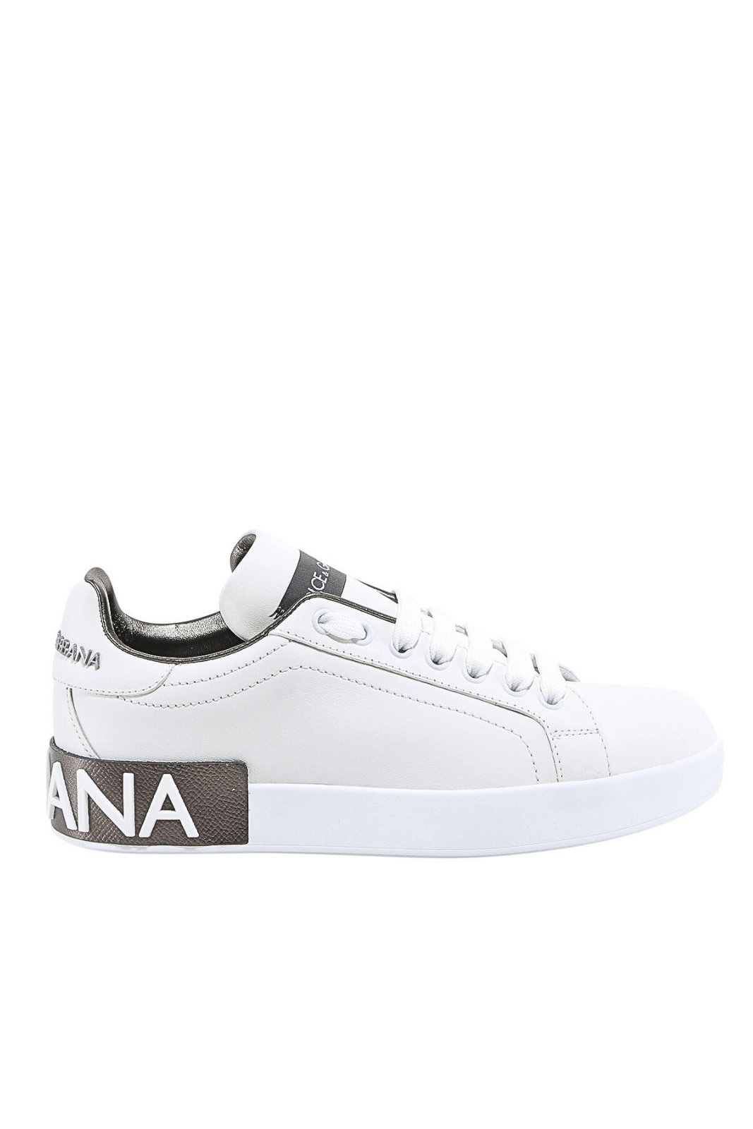 Dolce & Gabbana Calfskin Nappa Portofino Sneakers White