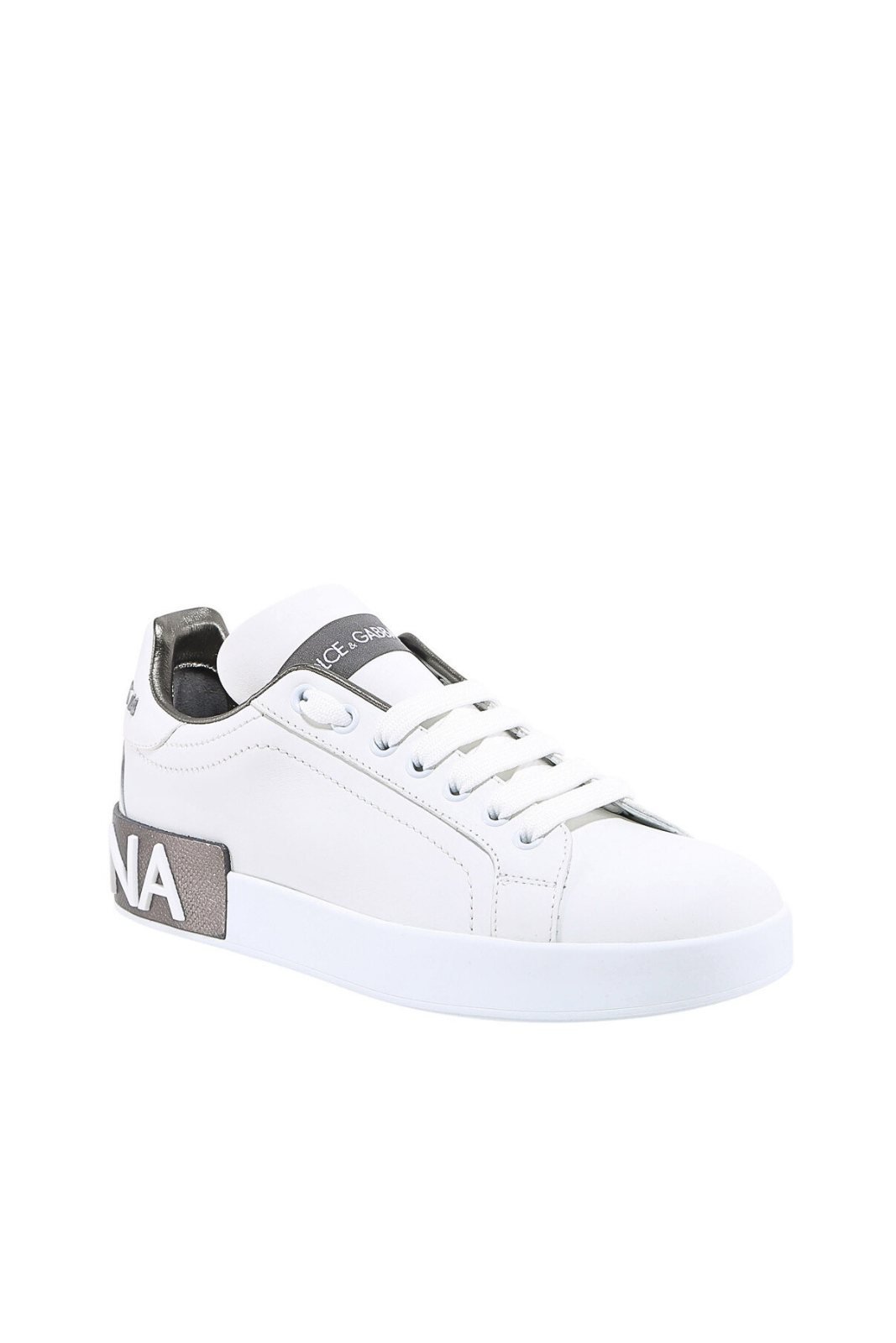 Dolce & Gabbana Calfskin Nappa Portofino Sneakers White