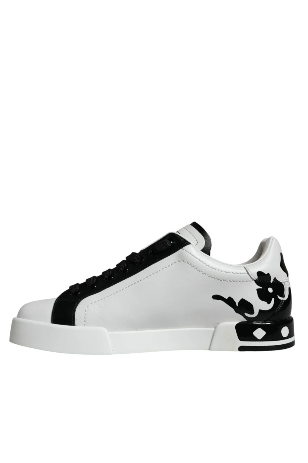Dolce & Gabbana Portofino Crown Heel Logo Sneakers White for men