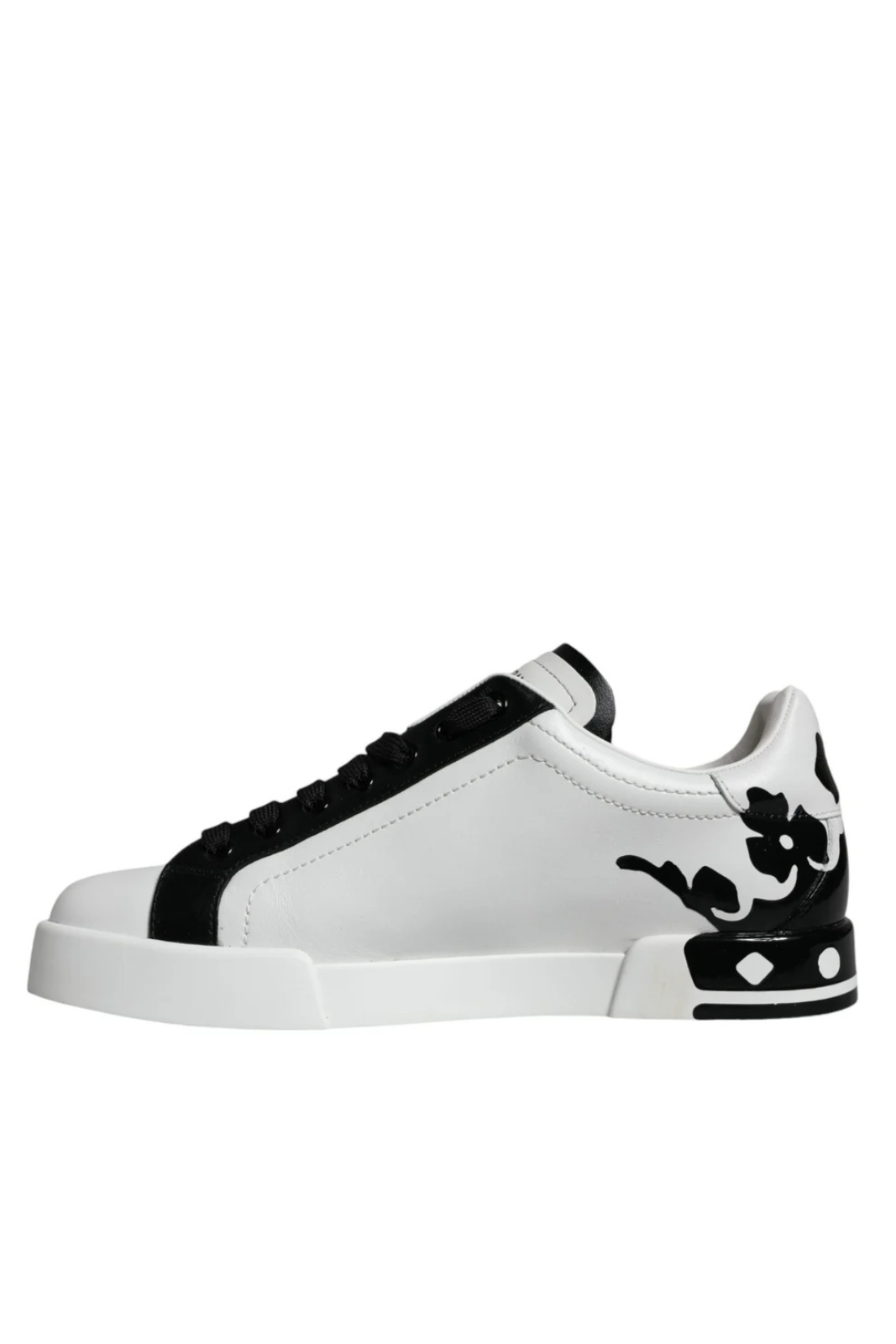 Dolce & Gabbana Crown Heel Logo Sneakers White