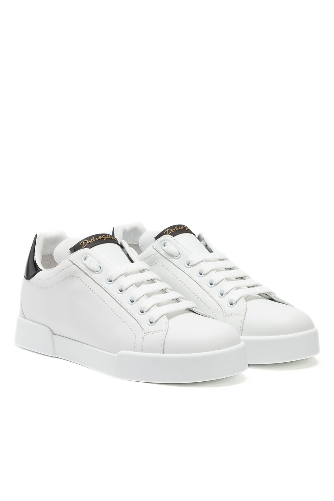Dolce & Gabbana Leather Portofino sneakers Women White