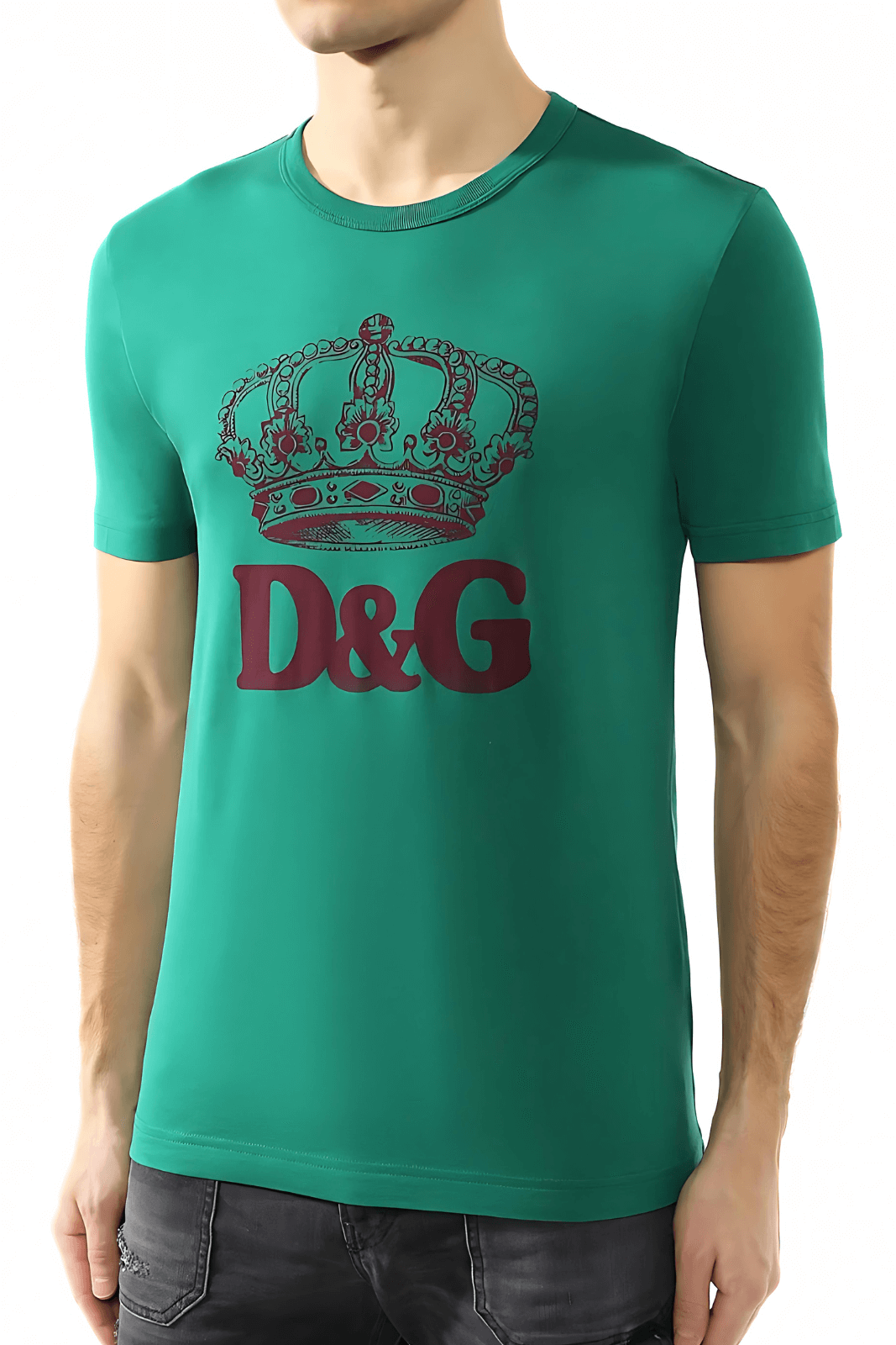 Dolce & Gabbana Logo Print Green T-Shirt