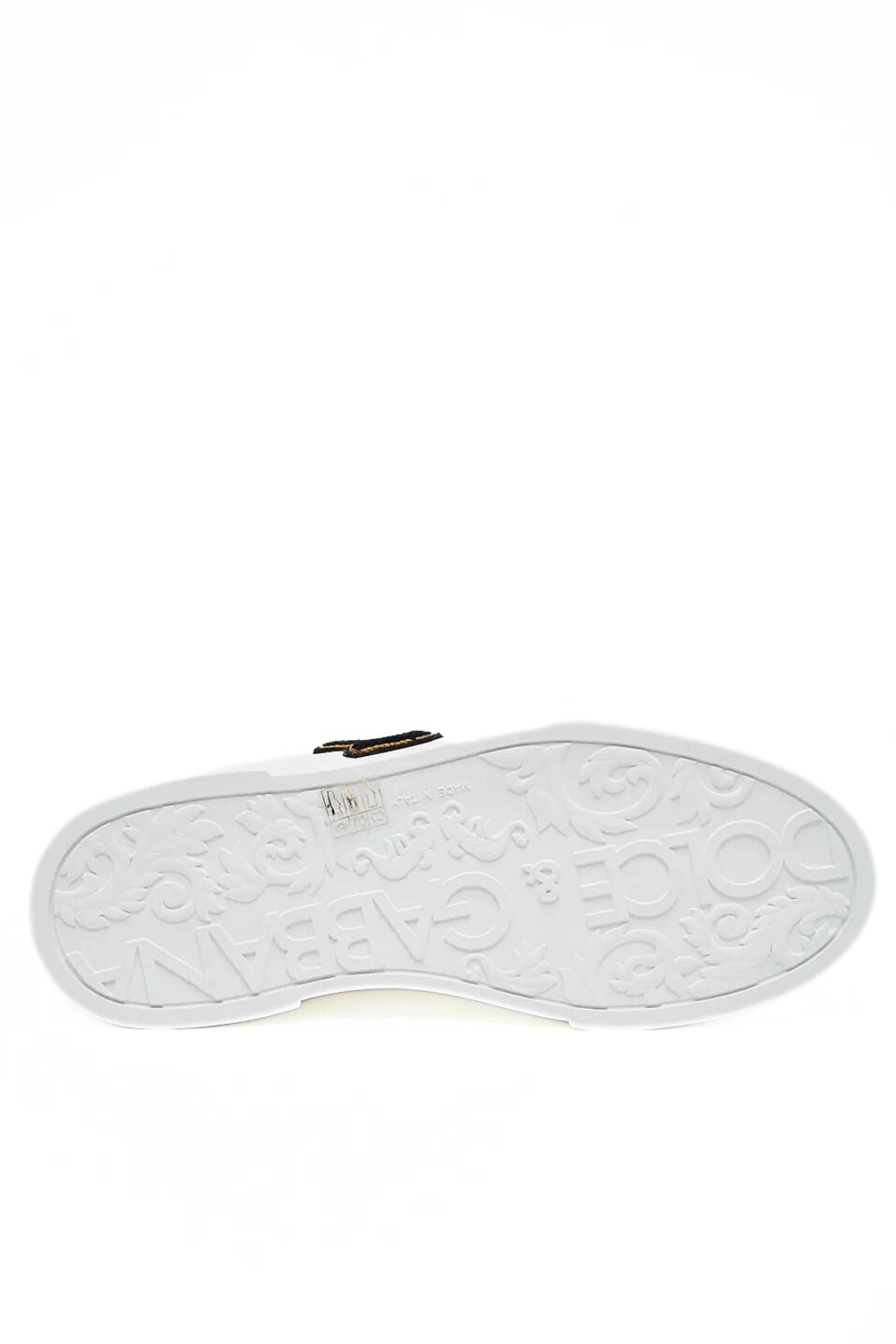 Dolce & Gabbana Portofino Patch White Sneakers for men