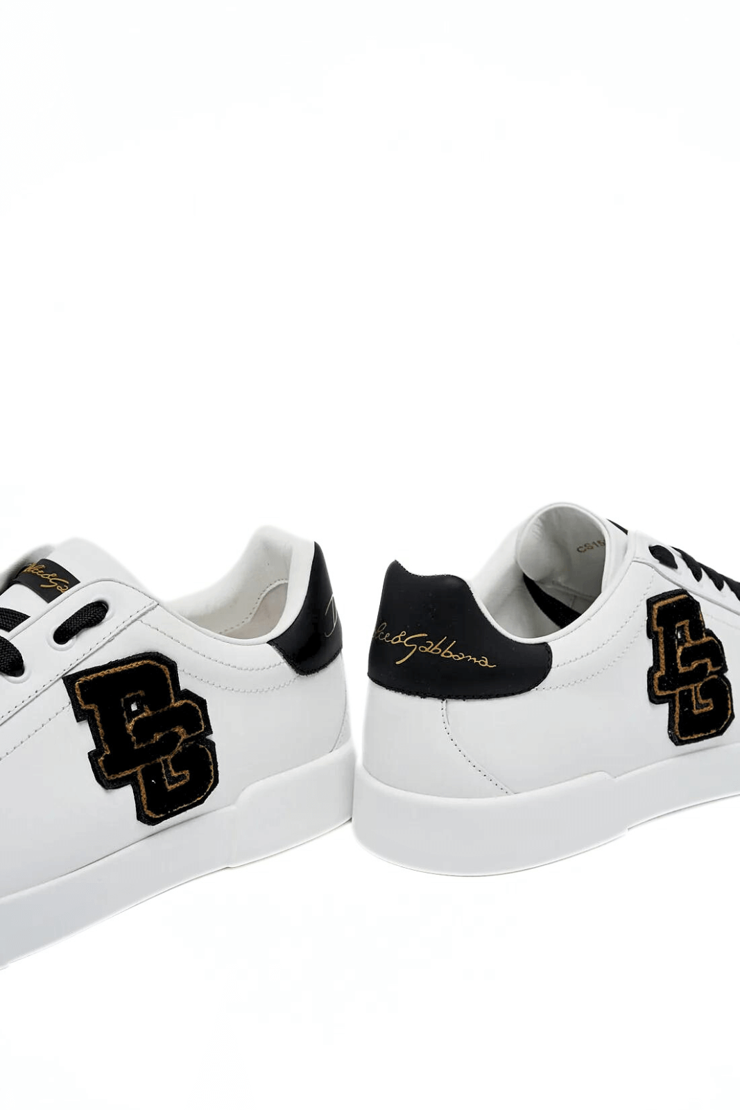Dolce & Gabbana Portofino Patch White Sneakers for men