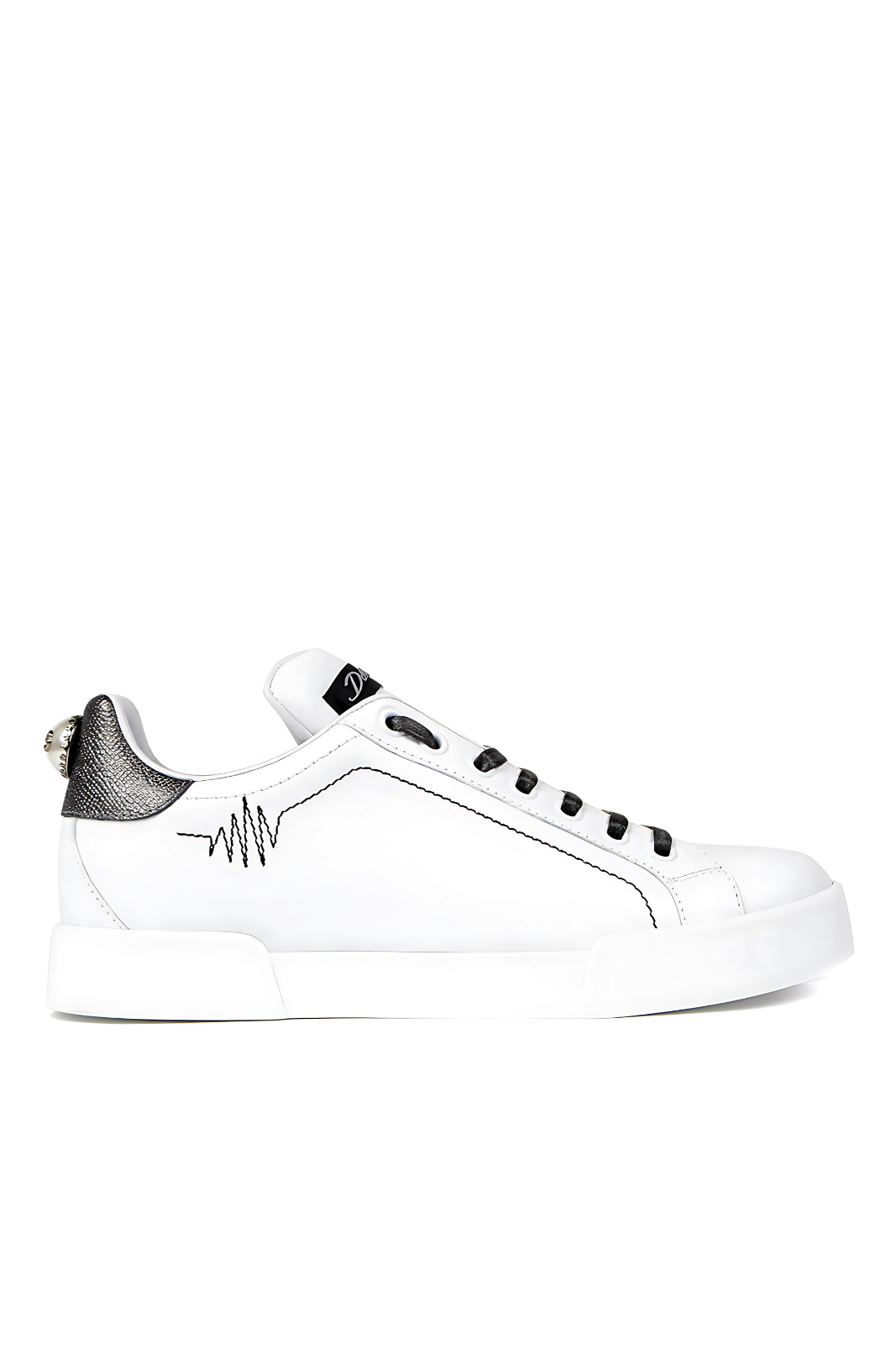 Dolce & Gabbana Portofino 'White/Black' Woman's Sneakers