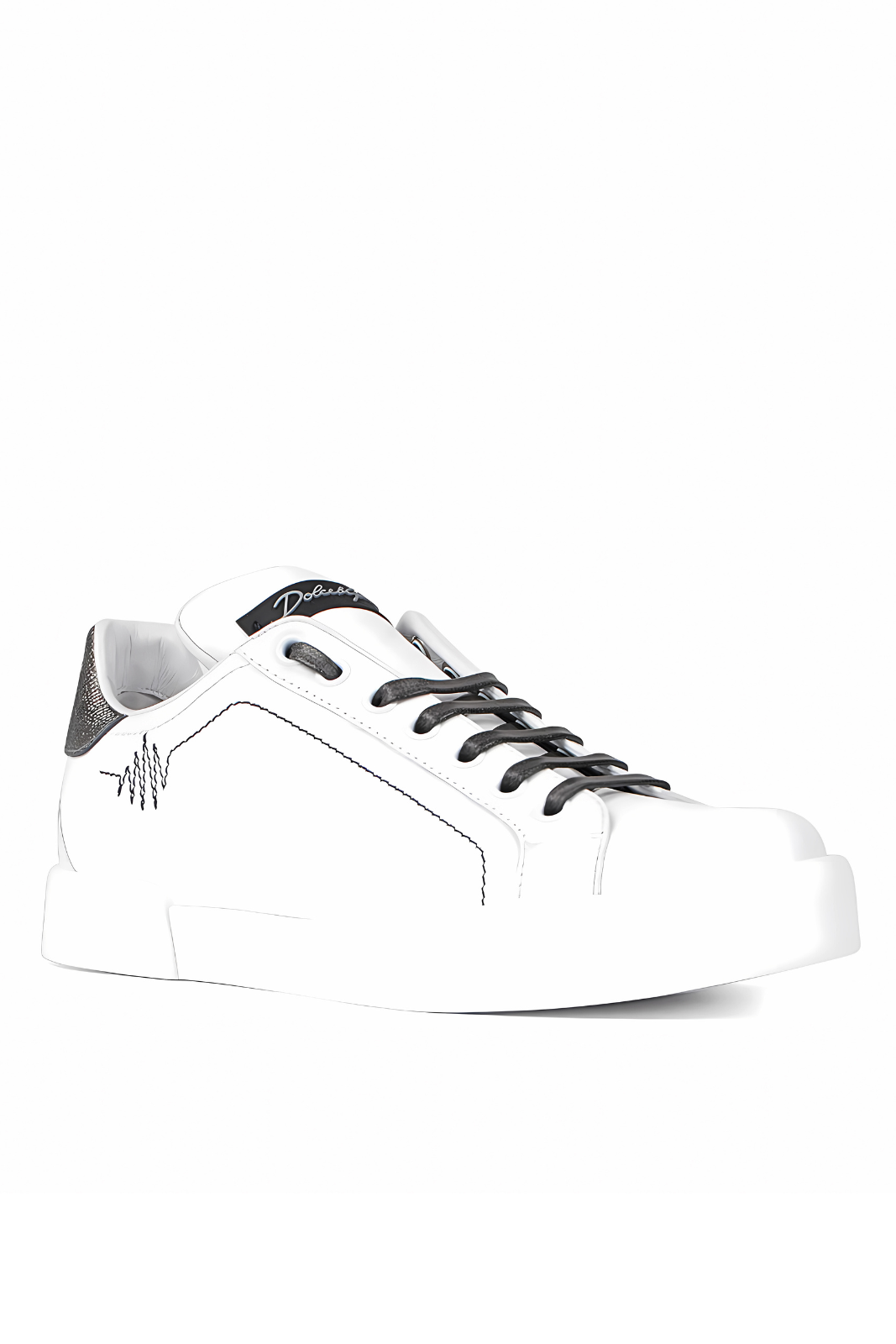 Dolce & Gabbana Portofino 'White/Black' Woman's Sneakers