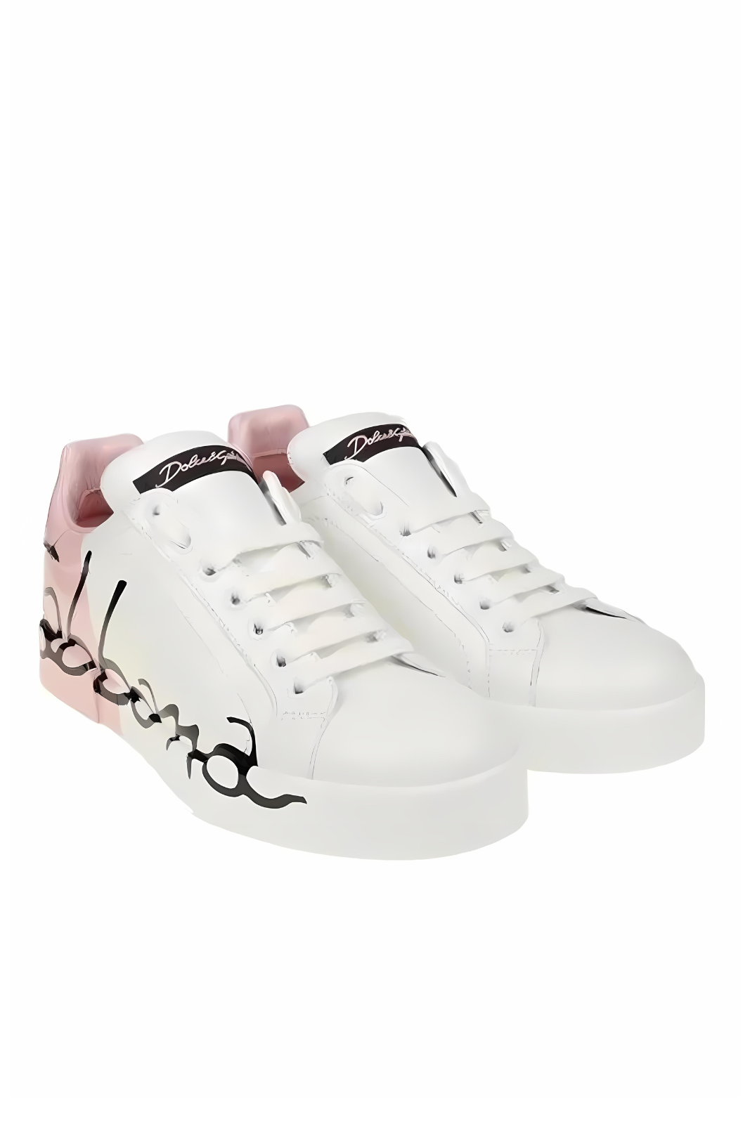 Dolce & Gabbana Portofino Sneakers 'White/Pink'