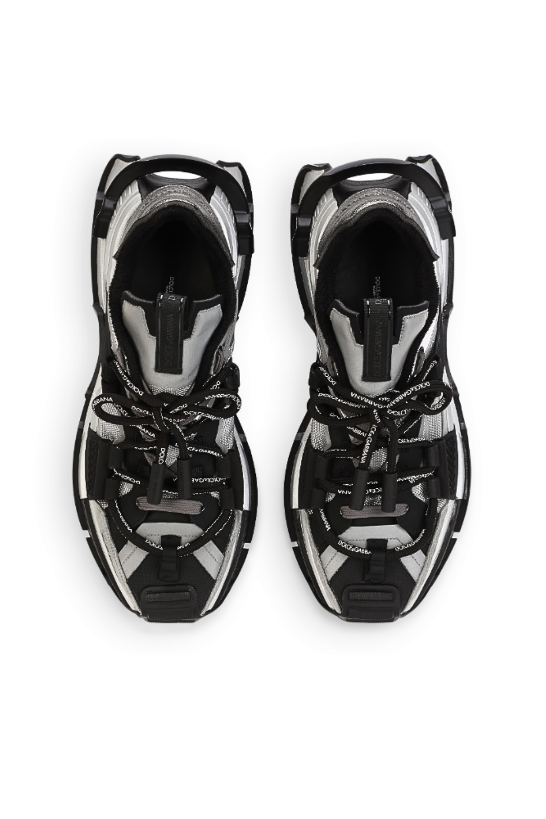 Dolce & Gabbana Space Black/Silver Sneakers | Exclusiv la Finery