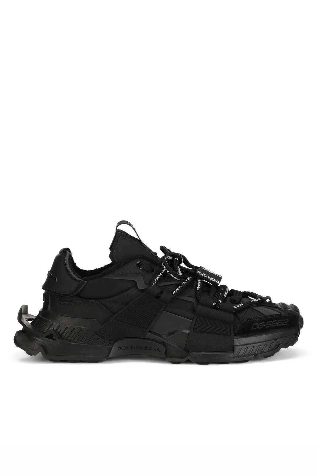 Dolce & Gabbana Mixed-material Space sneakers Black