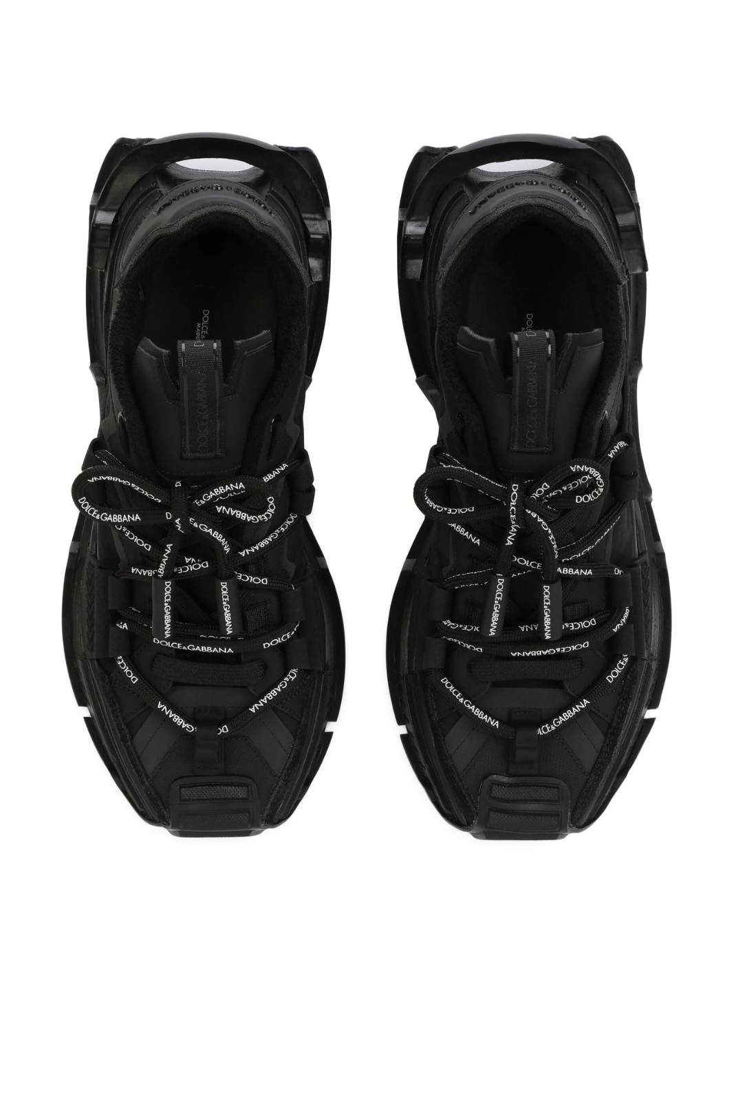 Dolce & Gabbana Mixed-material Space sneakers Black
