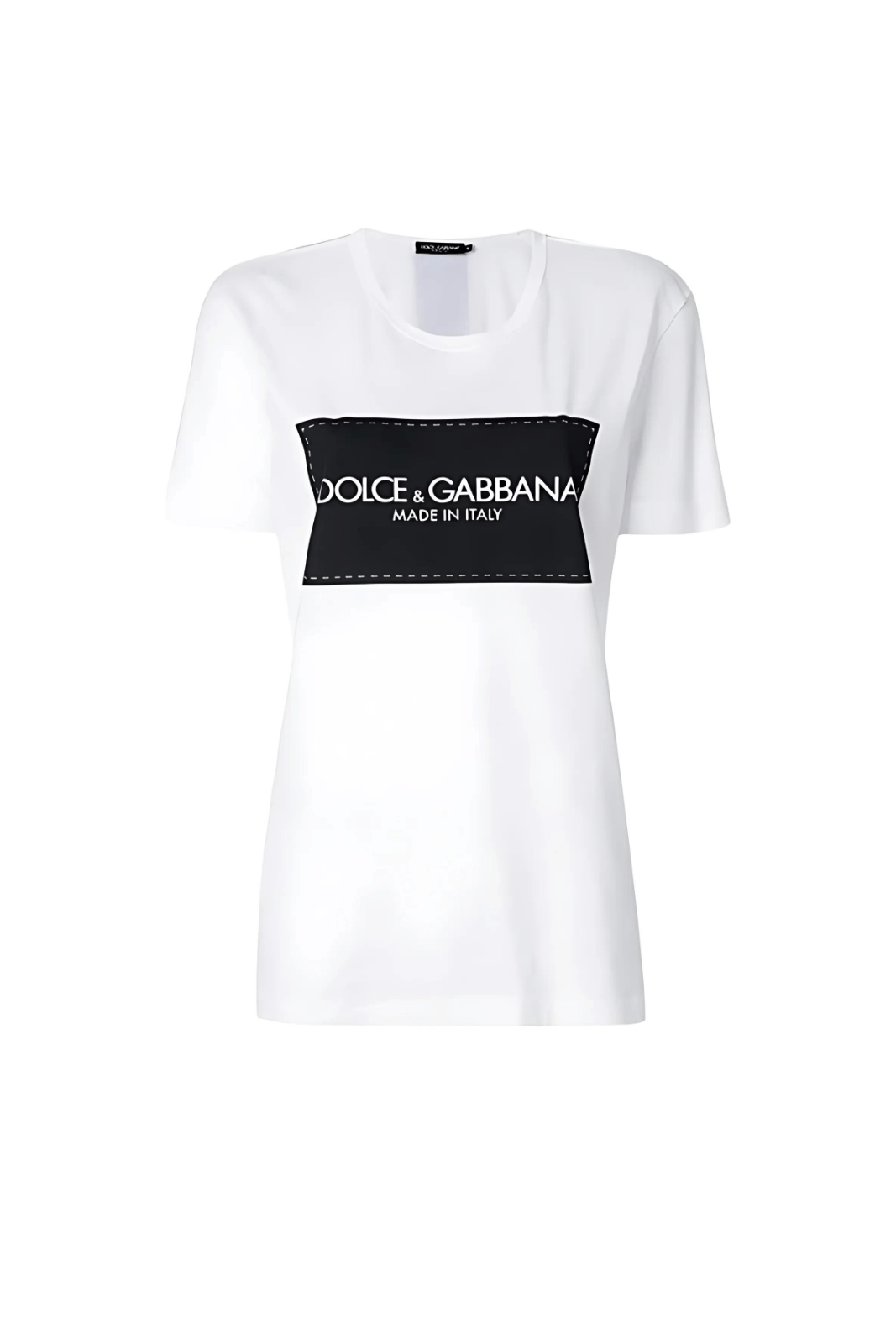 Dolce And Gabbana White Logo Woman T-shirt