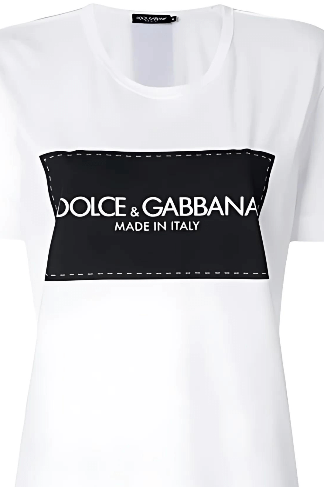 Dolce And Gabbana White Logo Woman T-shirt