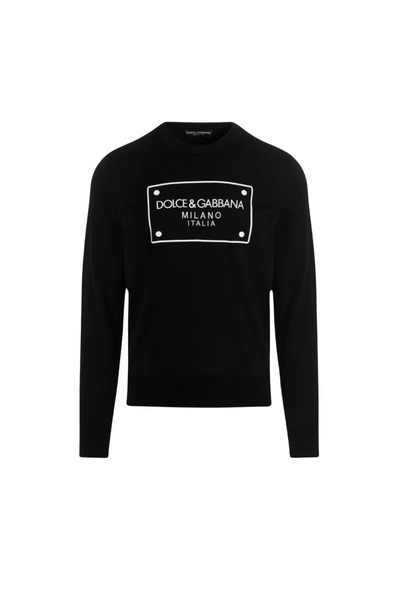 Dolce Gabbana Wool Sweatshirt Black | Exclusiv la Finery Boutique