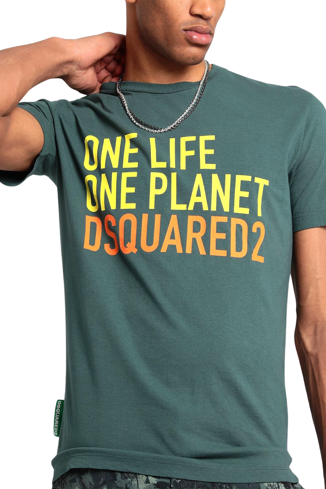 Dsquared2 logo-print T-shirt in Green